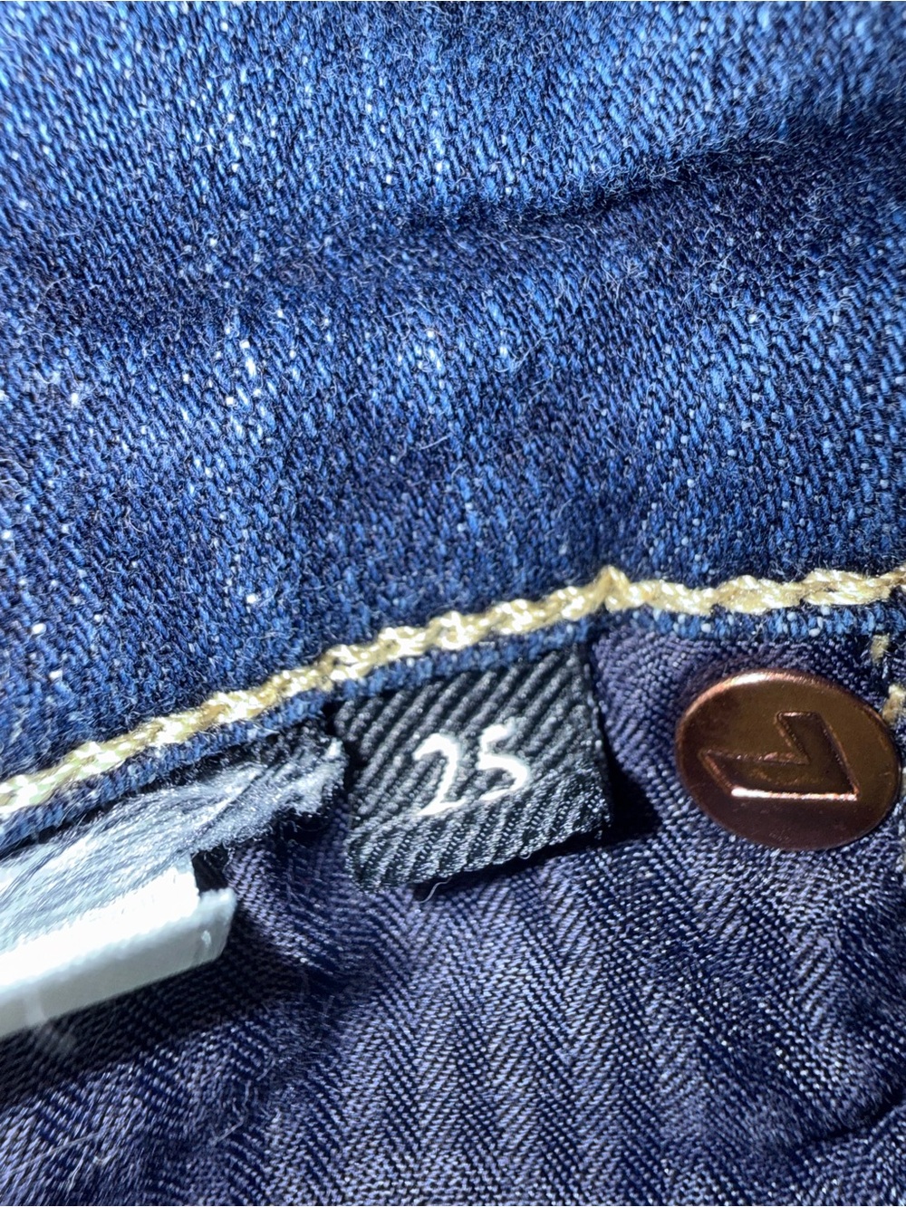 7 For All Mankind Dark Blue Straight Leg Jeans - Picture 4 of 4